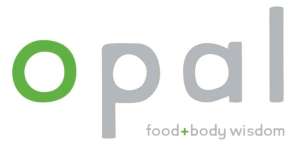 Opal: Food + Body Wisdom logo